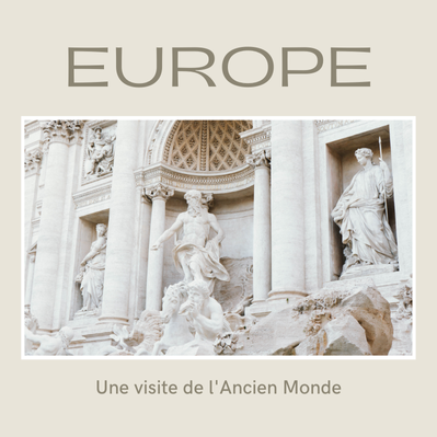 Paysage urbain européen avec monuments emblématiques. Promotion sur les vols vers l'Europe au départ de l'Algérie avec Yovoyagedz.