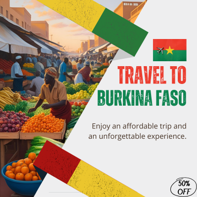 Offres spéciales sur les vols vers le Burkina Faso! Voyagez au meilleur prix au départ de l’Algérie vers Ouagadougou.
