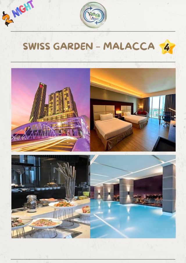 🟡 2 nuits à Swiss Garden Hotel 4★ – Malacca
