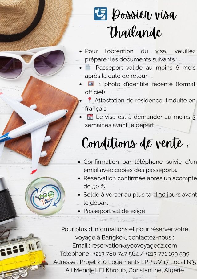 Dossier visa et Condition de ventes