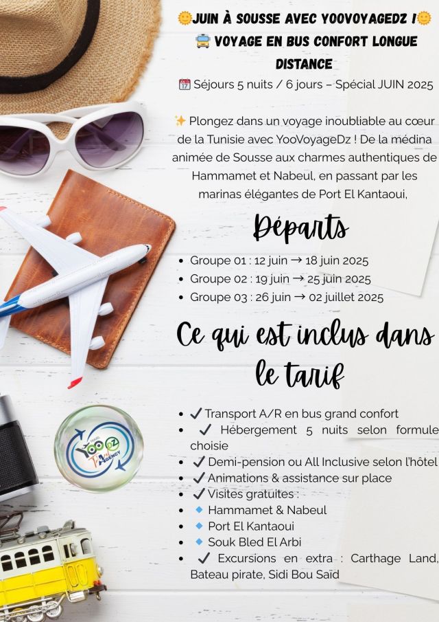 🌟 SOUSSE – Un séjour ensoleillé sur la côte tunisienne.