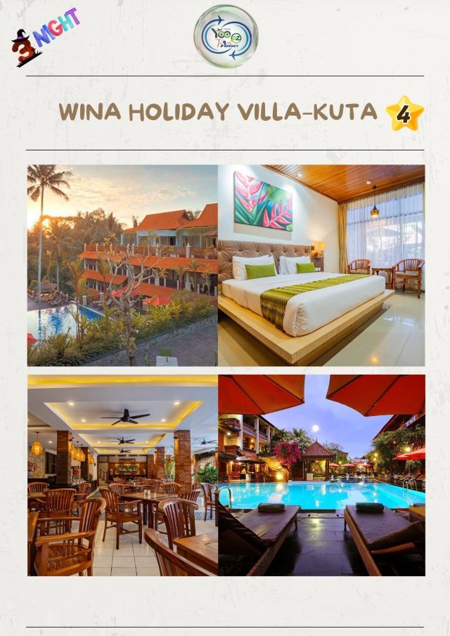 👉 Wina Holiday Villa – Kuta : 3 nuits