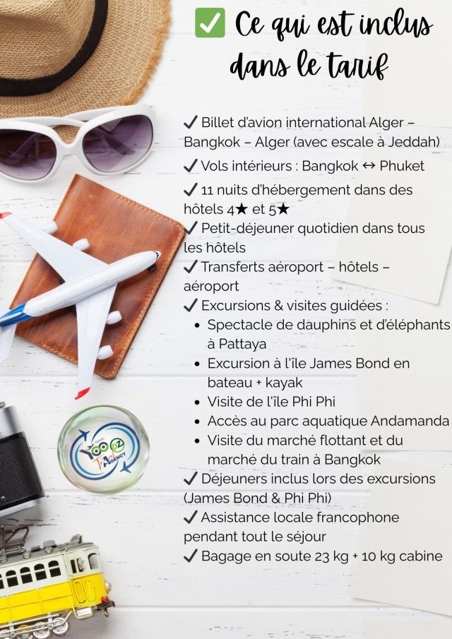 Ce qui est inclus dans le tarif