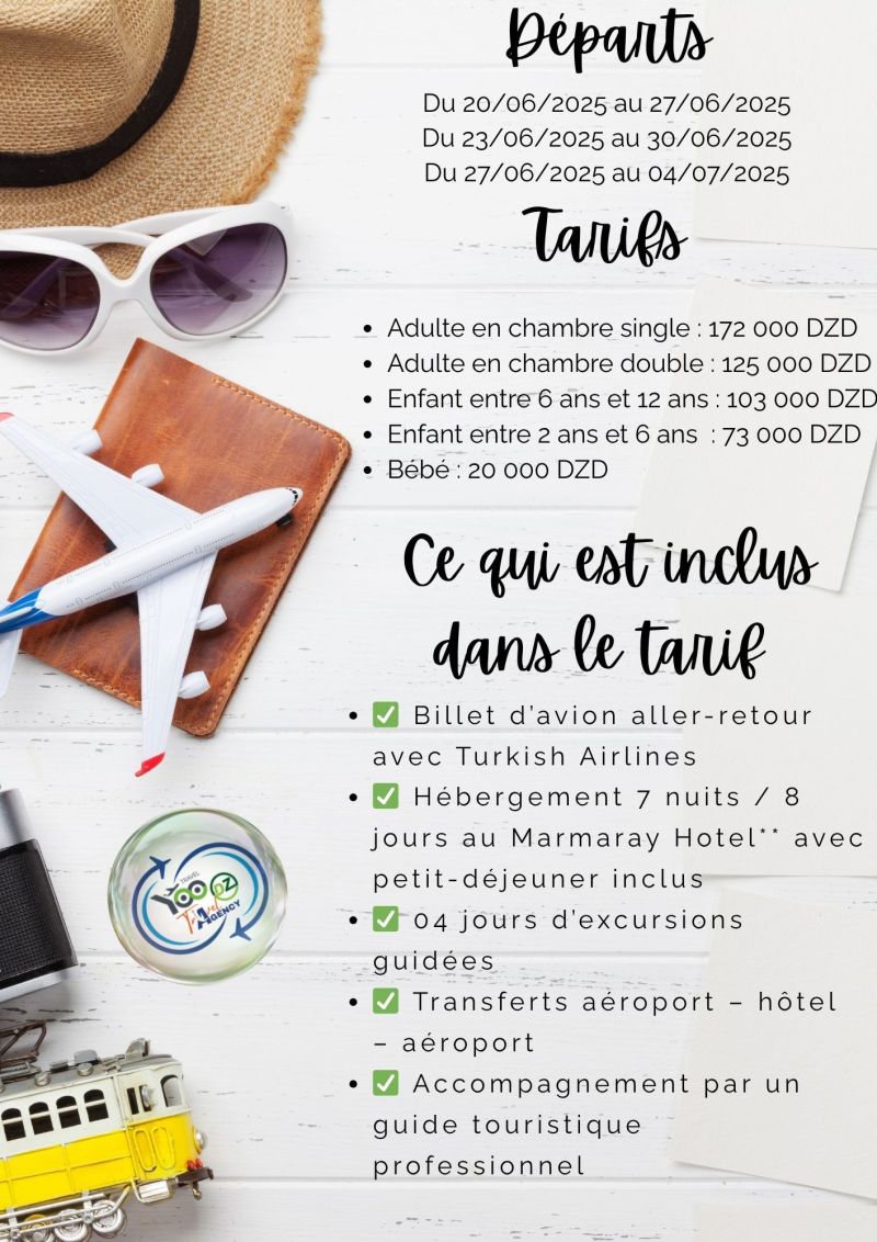 Nos Départ & Tarifs