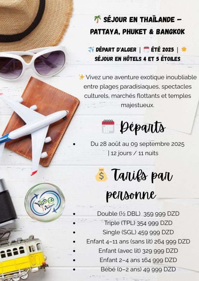 Nos départs & nos tarifs