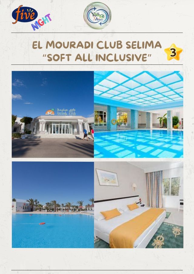 🟡 EL MOURADI CLUB SELIMA – All Inclusive (5 nuits)