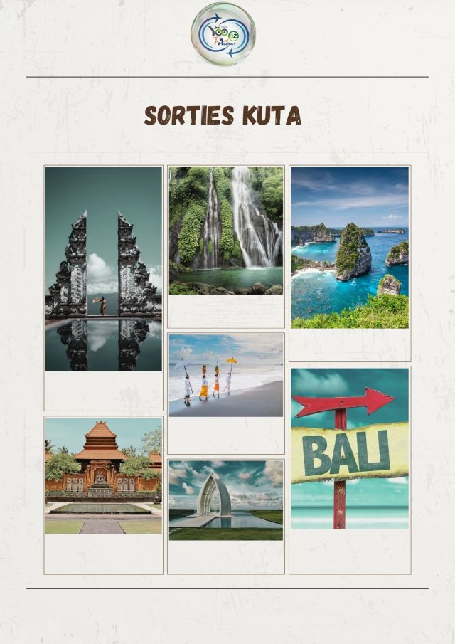 🕌 Visite des temples de Bali. 🌴 Détente libre à Kuta (plage ou massage)